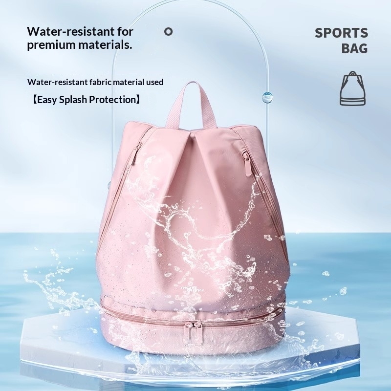 Dry Bag Waterproof - ウェットドライ分離スイミングバックパック、独立したシューズコンパートメント付き防水フィットネススポーツ収納バッグ、ポータブルジムバッグ