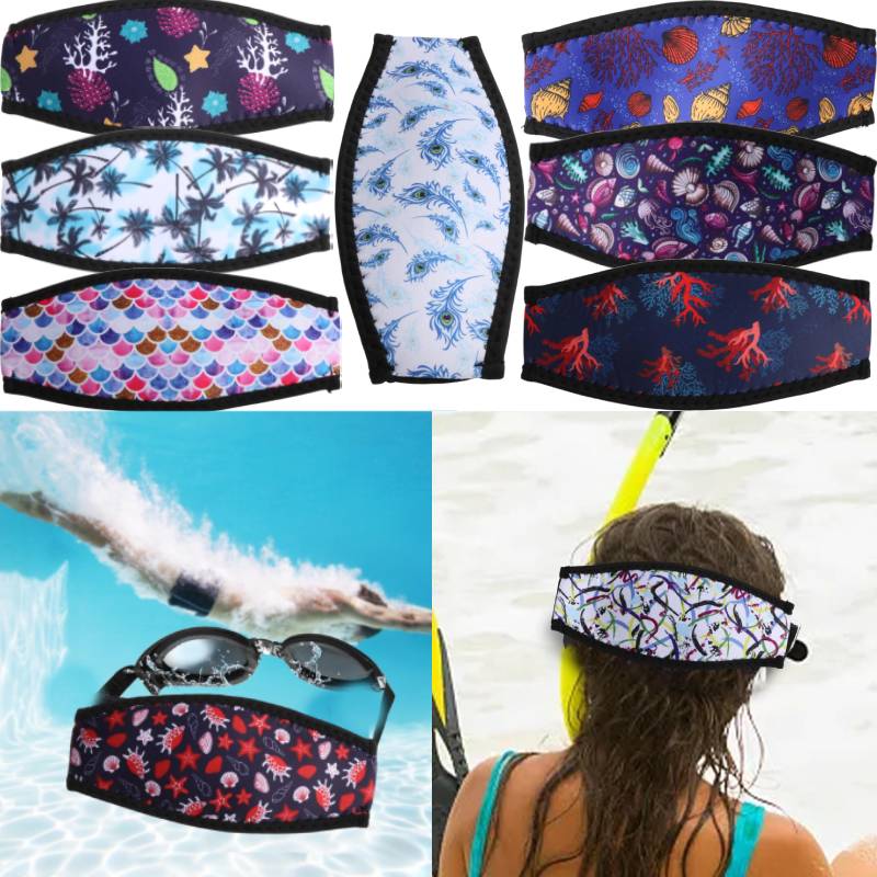 Snorkel Set - ダイビングストラップカバーマスクストラップシュノーケルヘッドストラップ弾性バンドマスクスラップストラップ保護ロングヘアバンドスキューバギアアクセサリー