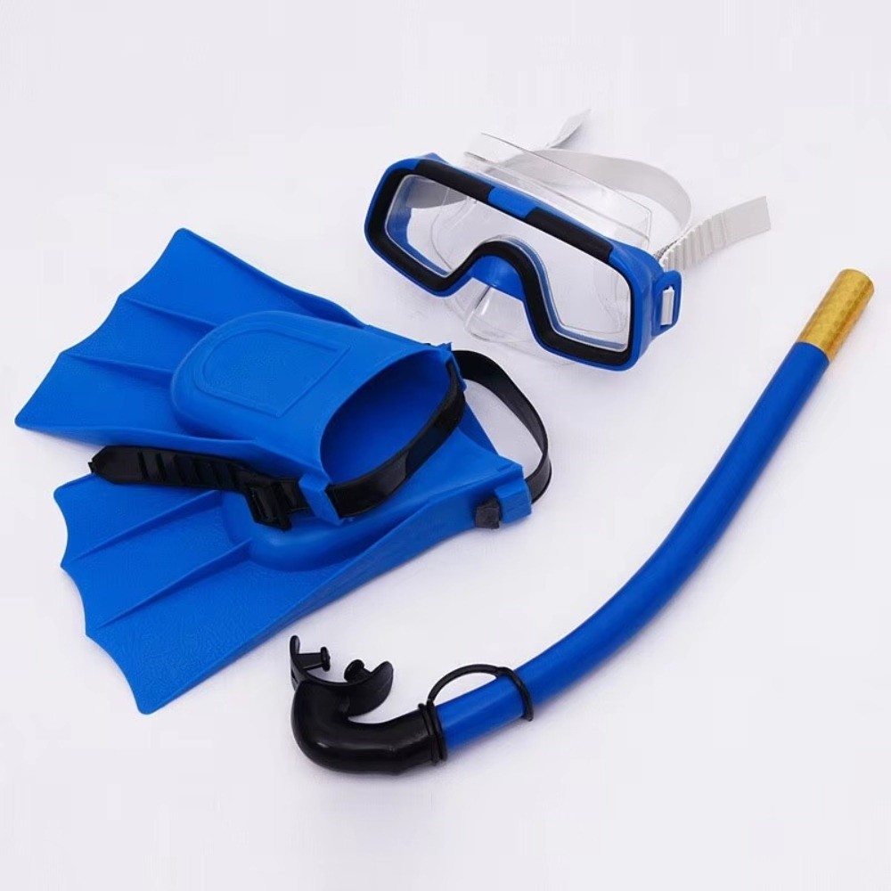 Flippers Swimming - 新しい防曇子供用ダイビングマスクセット調整可能で使いやすい水泳ゴーグルマスク PVC シュノーケルフィンキットダイビングアクセサリー
