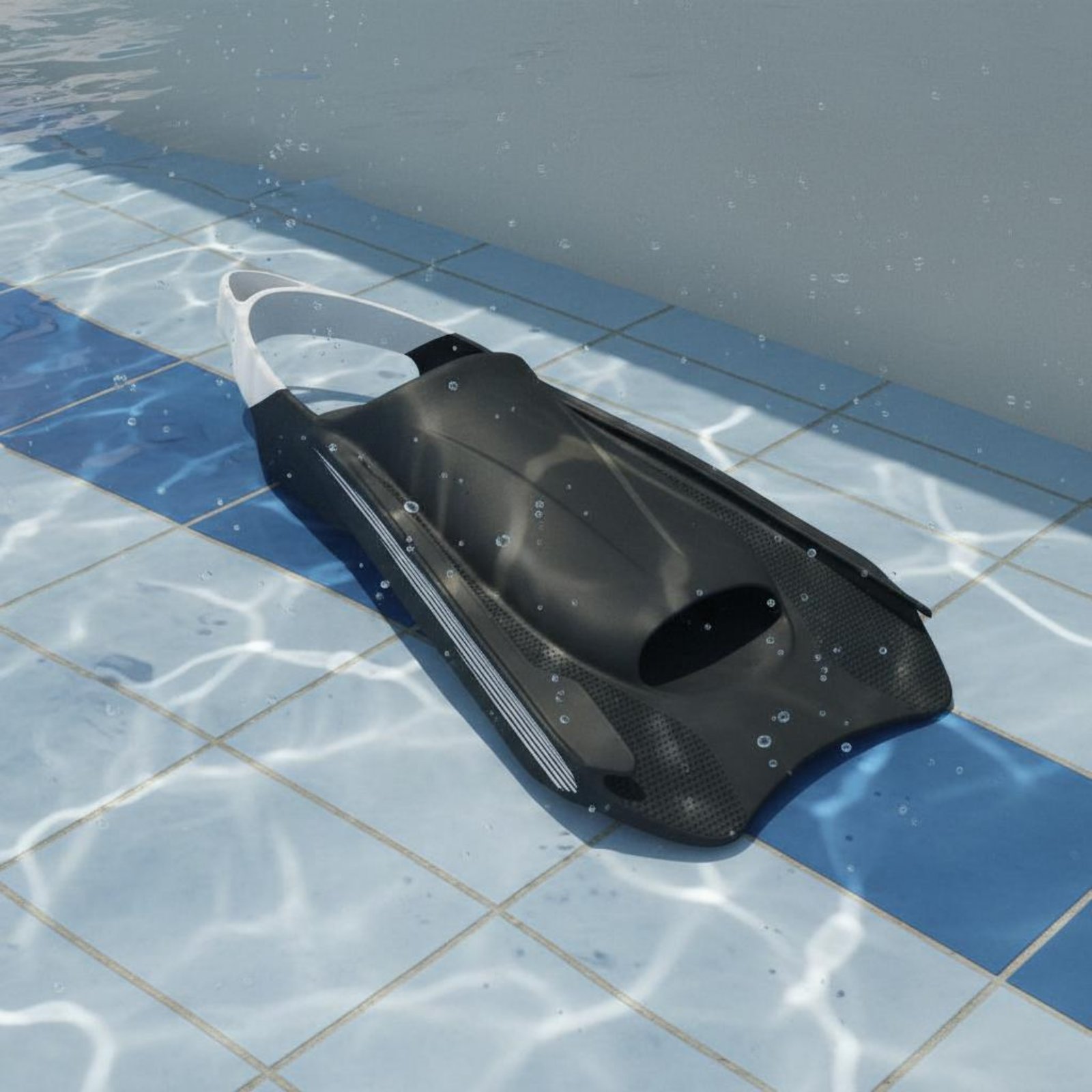 Flippers Swimming - シリコン製スイムフィン 柔軟なショートスイムフィン スポーツ用品 流線型デザイン 滑り止め底面 プール用