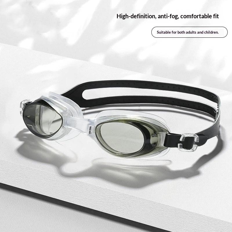 1PC シリコーンゴーグル HD 防水防曇女性男性のダイビン - Goggles Swim のレビューと価格