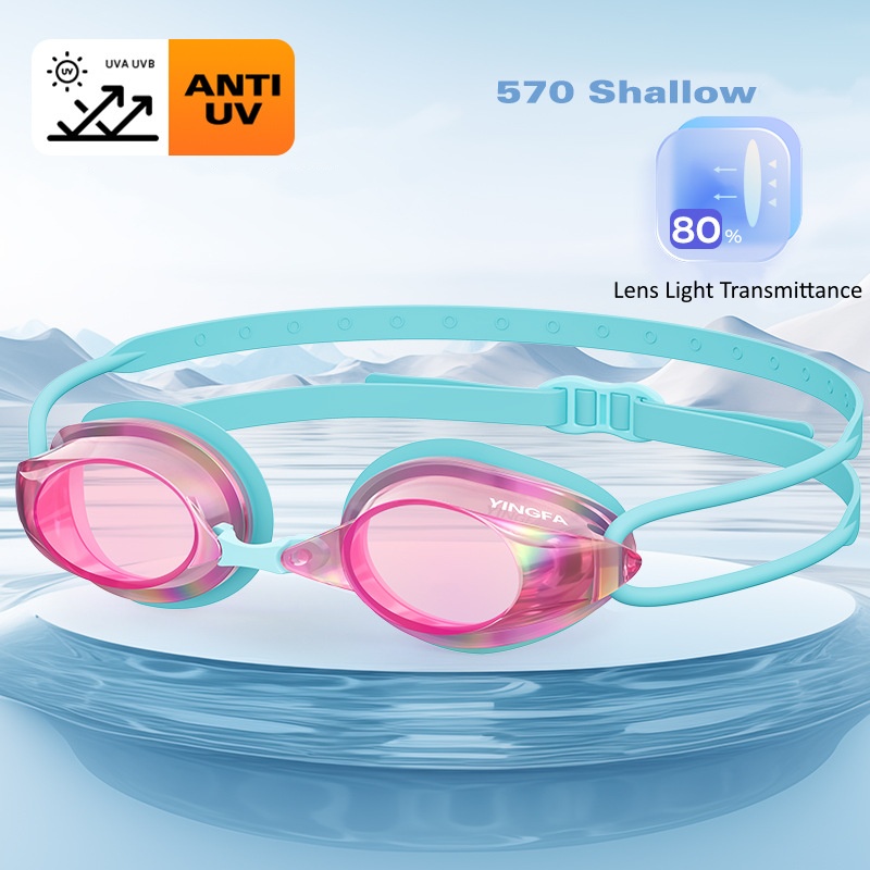 ユニセックスレーシングスイムゴーグル - 曇り止めUV保護、 - Goggles Swim のレビューと価格