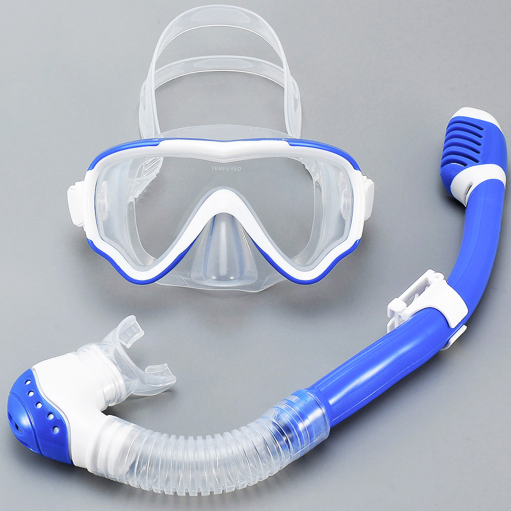 子供用ダイビングマスク＆シュノーケルセット。水泳用ゴーグル、 - Snorkel Set のレビューと価格