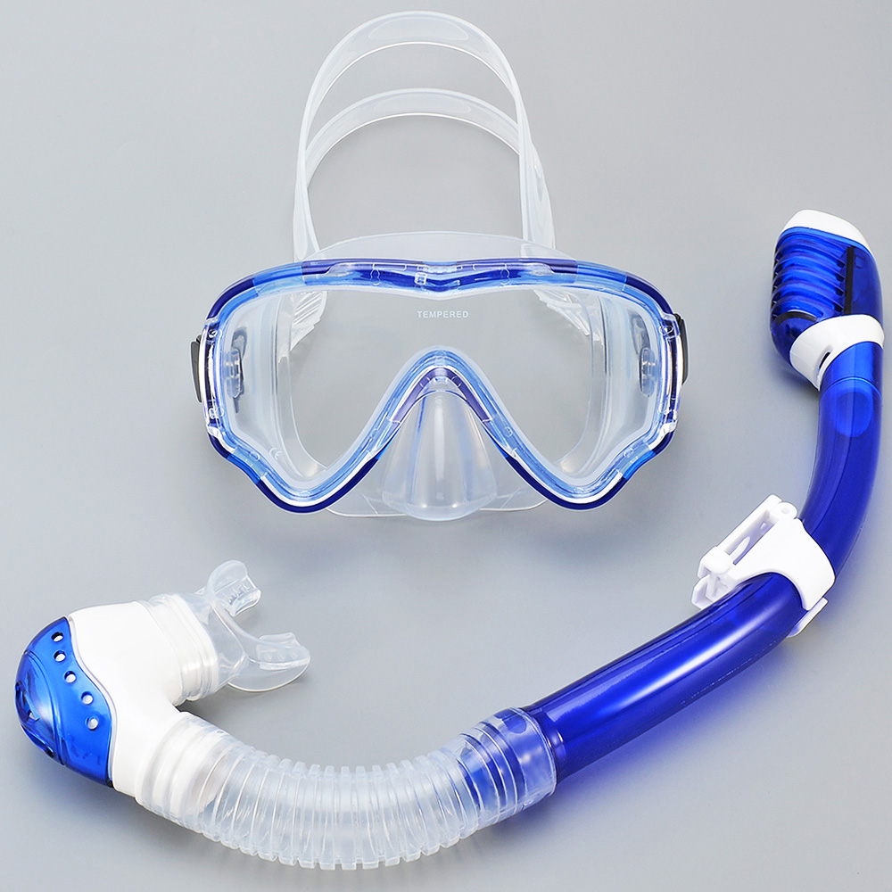 子供用ダイビングマスク＆シュノーケルセット。水泳用ゴーグル、 - Snorkel Set のレビューと価格