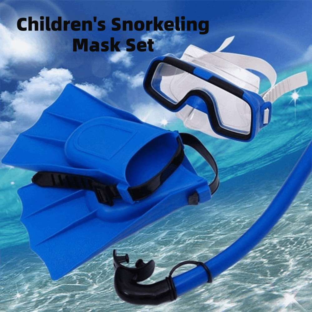 新しい防曇子供用ダイビングマスクセット調整可能で使いやすい水 - Flippers Swimming のレビューと価格