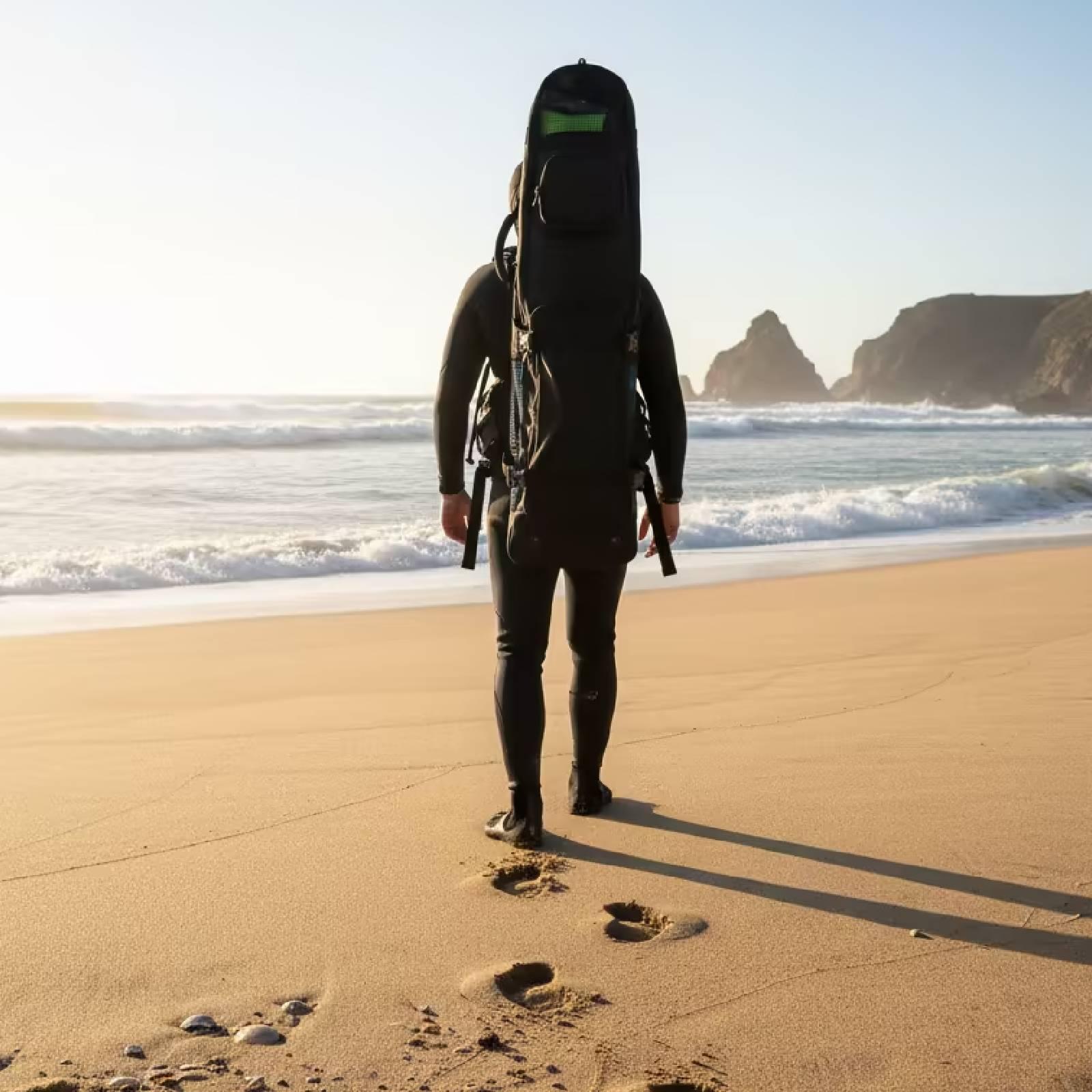 シュノーケリングギアキャリアオーガナイザー防水フィンケースバ - Snorkeling Gear のレビューと価格