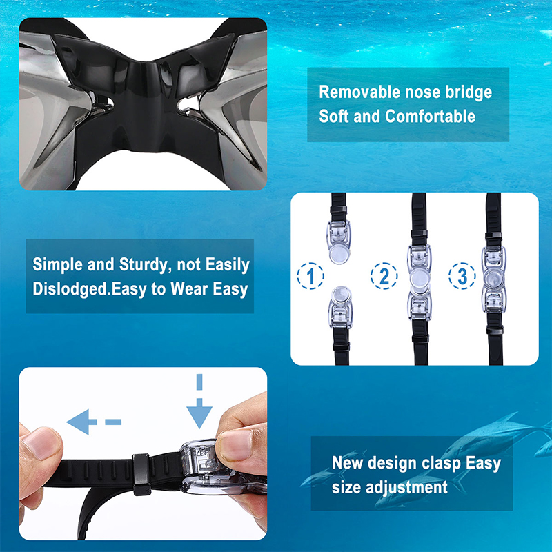 水泳メガネ大人用水泳ゴーグル電気メッキ曇り止め防水水泳メガネ - Goggles Swim のレビューと価格
