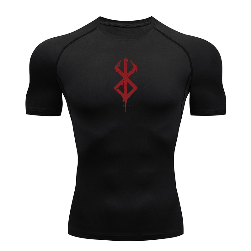 メンズプリントコンプレッションシャツ 夏用半袖ラッシュガード - Rash Guard のレビューと価格