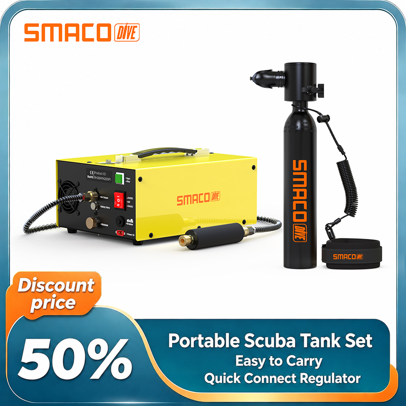 SMACOミニスキューバダイビングタンクセット ポータブル0 - Snorkel Set のレビューと価格