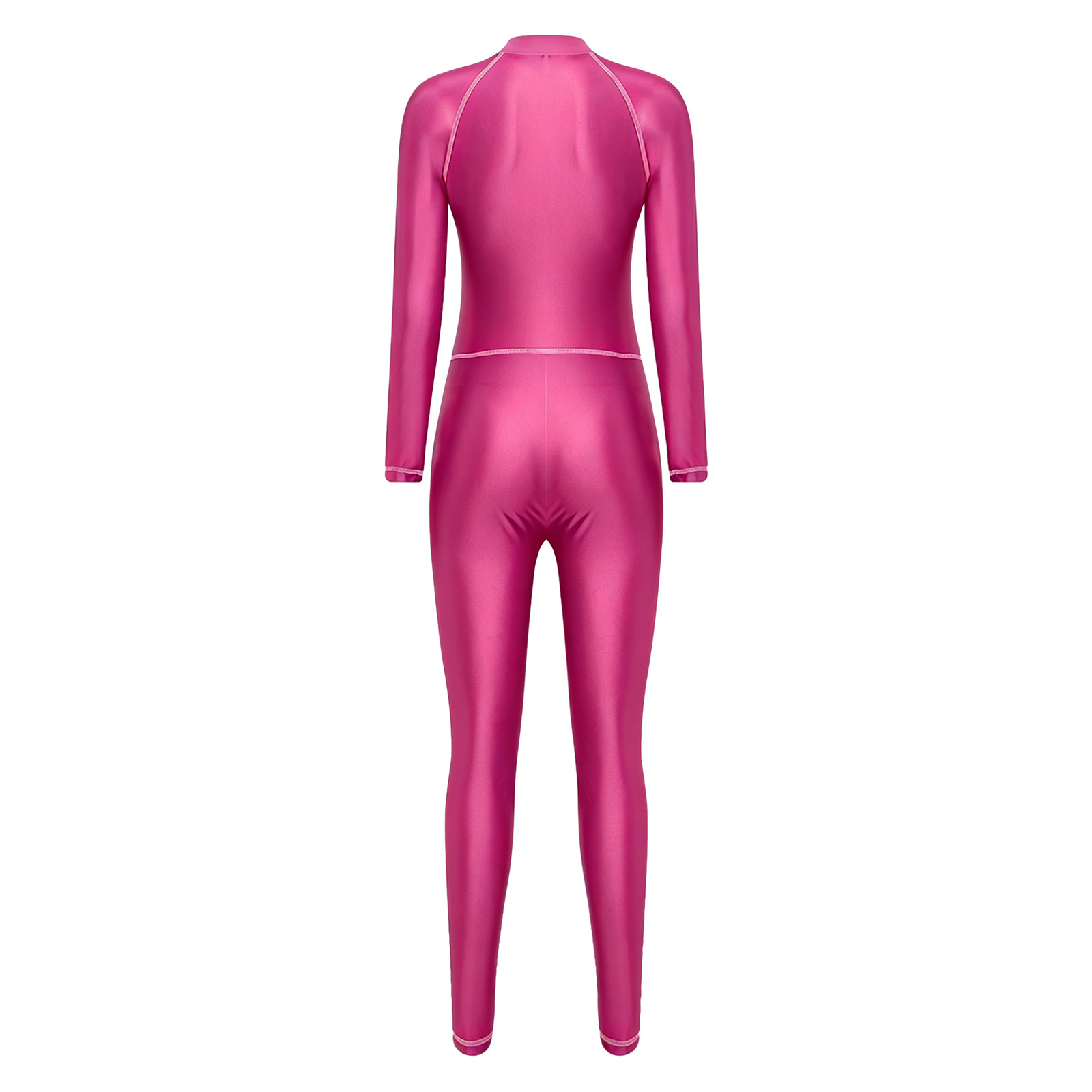 女性用光沢ボディスーツ ラッシュガード 水着 モックネック  - Rash Guard のレビューと価格