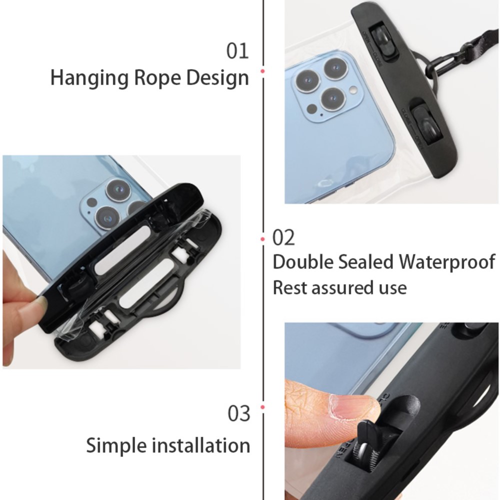 IPX8防水ユニバーサルスイムバッグ、携帯電話ポーチケース（ - Dry Bag Waterproof のレビューと価格