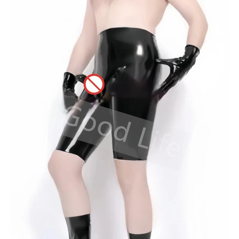 ハンドメイド メンズ ブラック セクシー ラテックス ボクサ - Wetsuit Men のレビューと価格